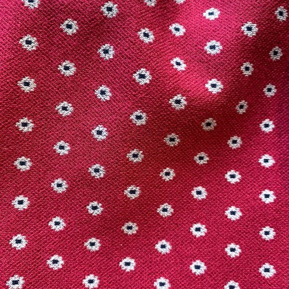 Anthropologie Pink Mikayla Cropped Flare Floral/dot pattern Pants, Sz L - Picture 5 of 8